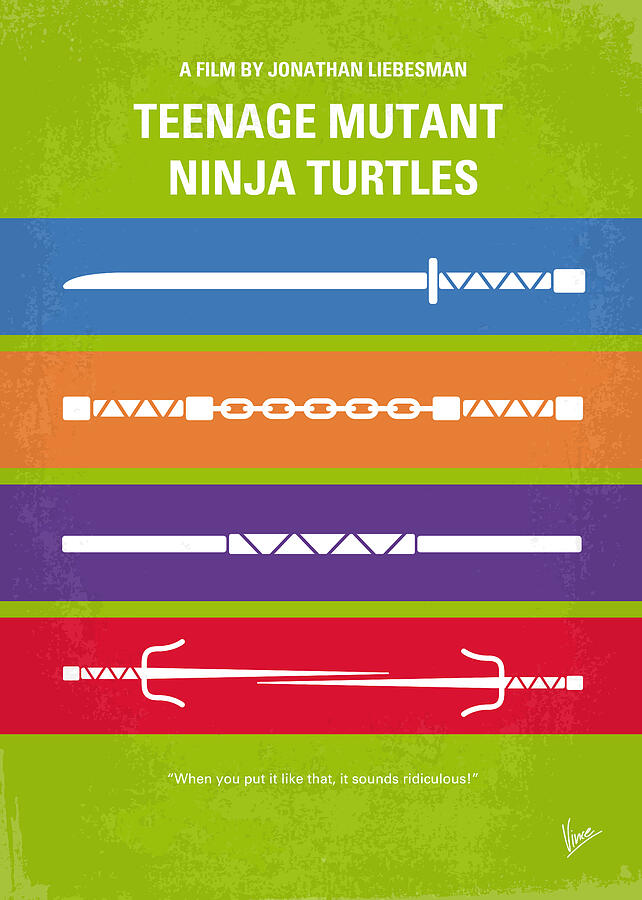 Teenage Mutant Ninja Turtles Digital Art - No346 My Teenage Mutant Ninja Turtles minimal movie poster by Chungkong Art