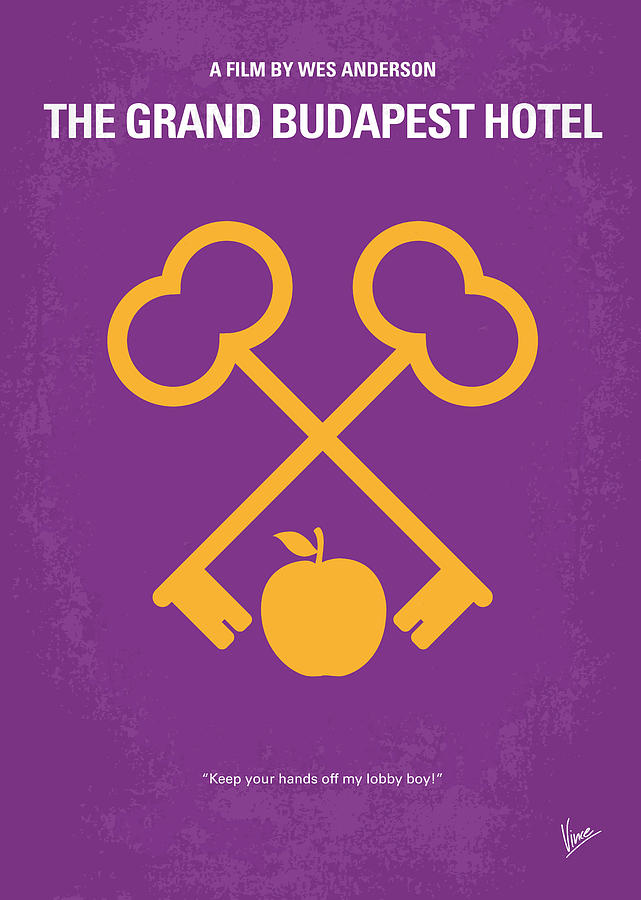 Grand Budapest Hotel Digital Art - No347 My The Grand Budapest Hotel minimal movie poster by Chungkong Art