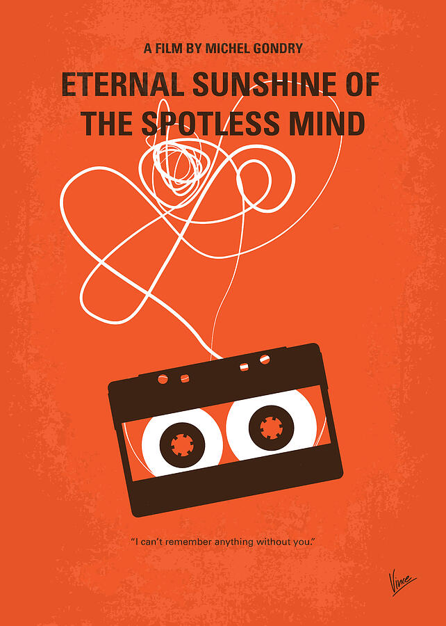 No384 My Eternal Sunshine of the Spotless Mind minimal movie pos Digital Art by Chungkong Art