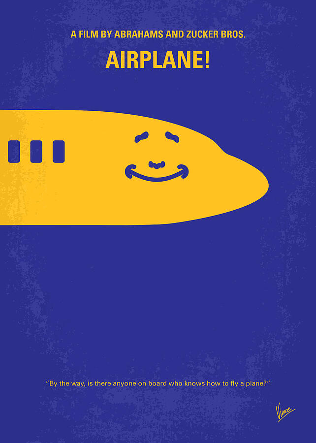 No392 My Airplane minimal movie poster Digital Art by Chungkong Art