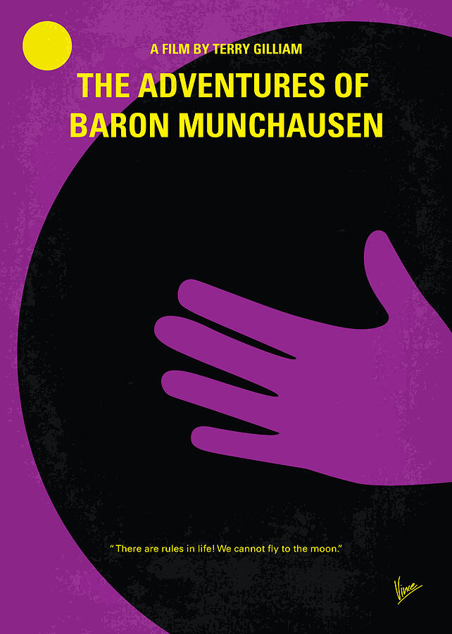 No399 My Baron von munchhausen minimal movie poster Digital Art by Chungkong Art