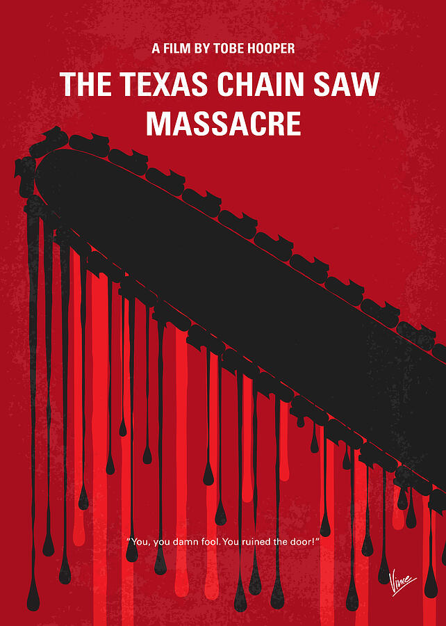 No410 My The Texas Chain Saw Massacre minimal movie poster Digital Art by Chungkong Art