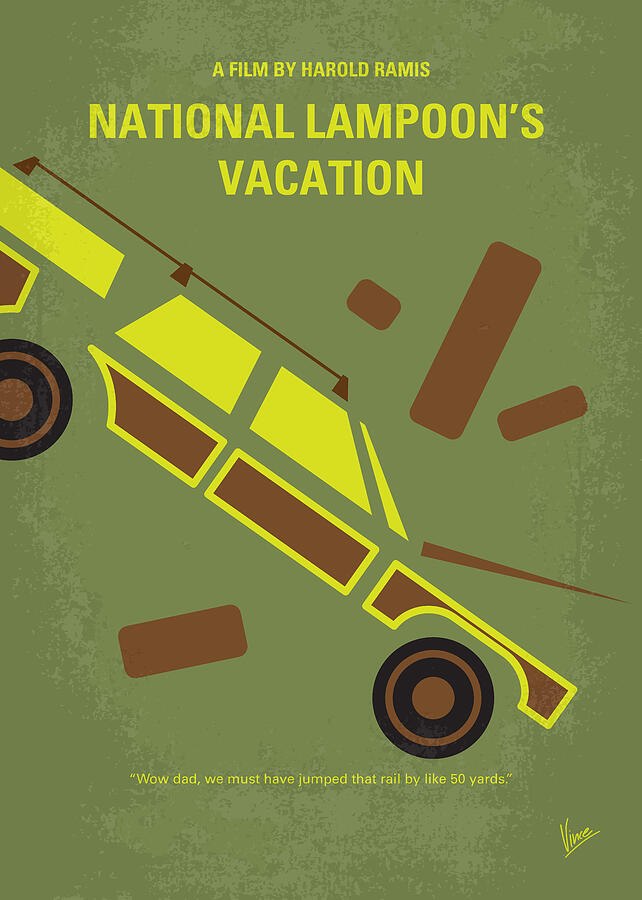 National Lampoons Vacation Digital Art - No412 My National Lampoons Vacation minimal movie poster by Chungkong Art