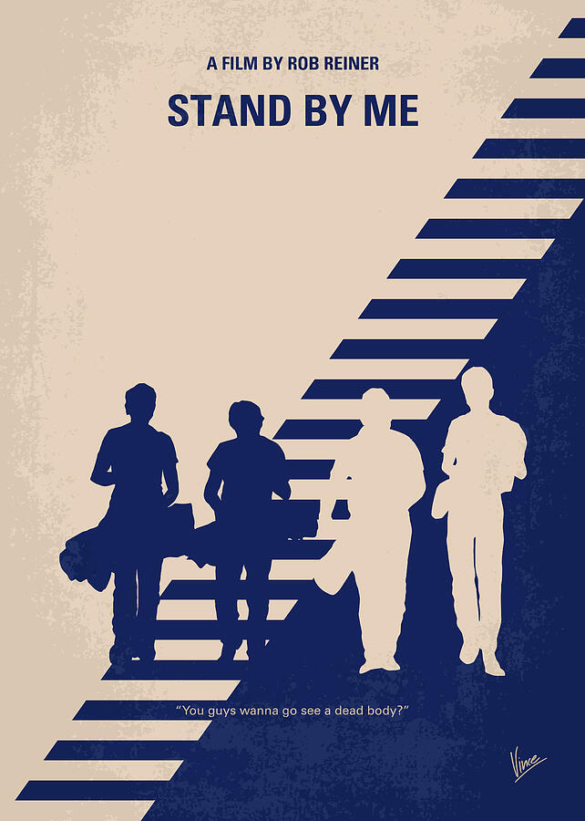 Stand Digital Art - No429 My Stand by me minimal movie poster by Chungkong Art