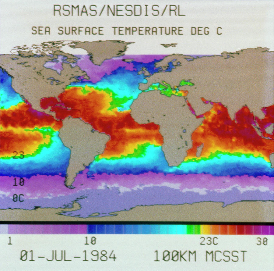 Noaa Image Of el Nino Event Photograph by Dr Richard Legeckis/science Photo Library.