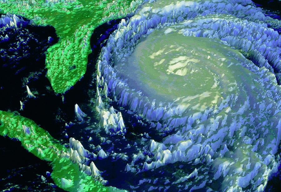 Noaa Satellite Image Of Hurricane Fran Near Usa Photograph by Nasa/science Photo Library