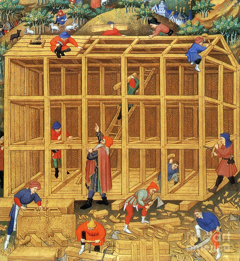 Noahs Ark Construction, 15th Century Photograph by Photo Researchers