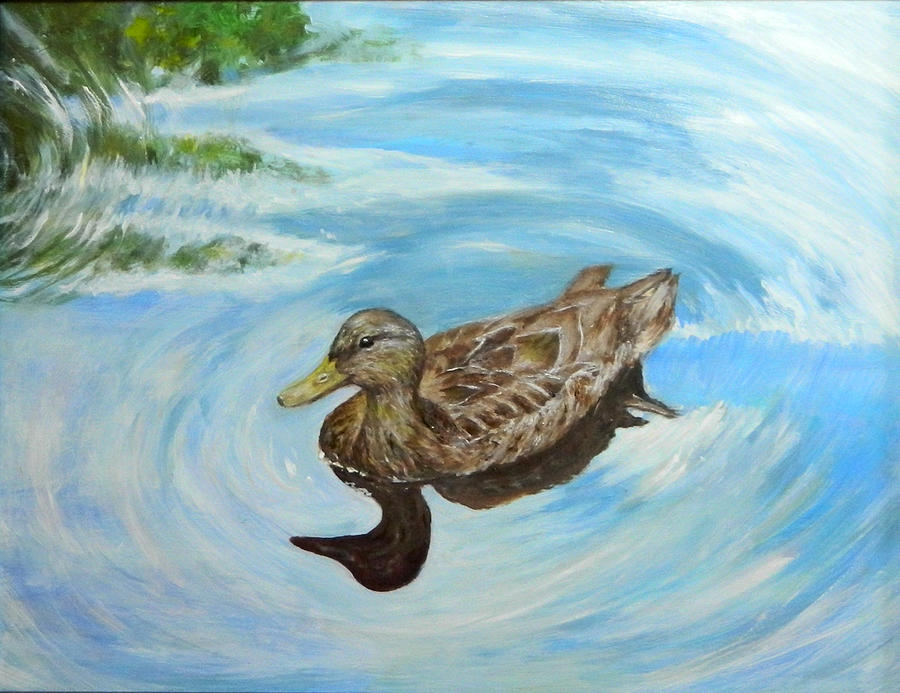 Noahs Duck Painting by Sandra Nardone