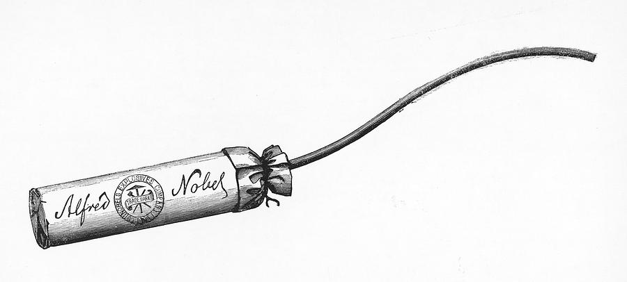Military Drawing - Nobel - Stick Of Dynamite/ Dynamite by  Illustrated London News Ltd/Mar