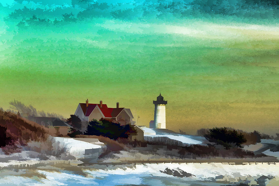 Winter Photograph - Nobska Lighhouse in Winter by PepperMillPatty Photography Winter Photograph - Nobska Lighhouse in Winter by PepperMillPatty Photography