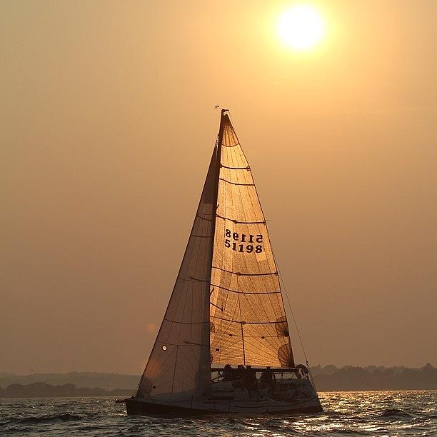 Sunset Photograph - #nofilter #beringerbowl #sailing by Leighton OConnor
