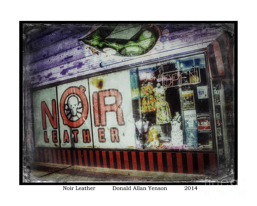 Noir Leather Photograph by Donald Yenson - Fine Art America