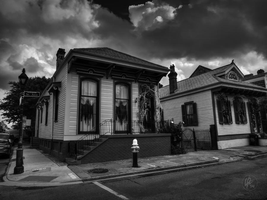 NOLA - French Quarter 011 BW Photograph by Lance Vaughn