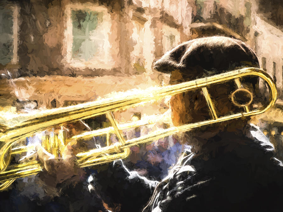 NOLA Jazz Trombone Photograph by David Kay