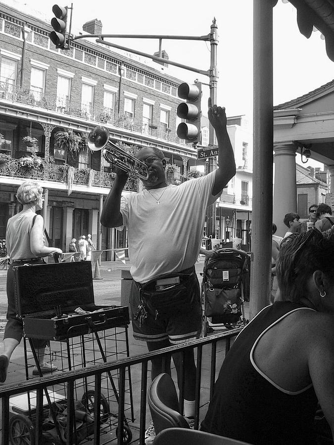 NOLA Street Musician Photograph by John Schneider
