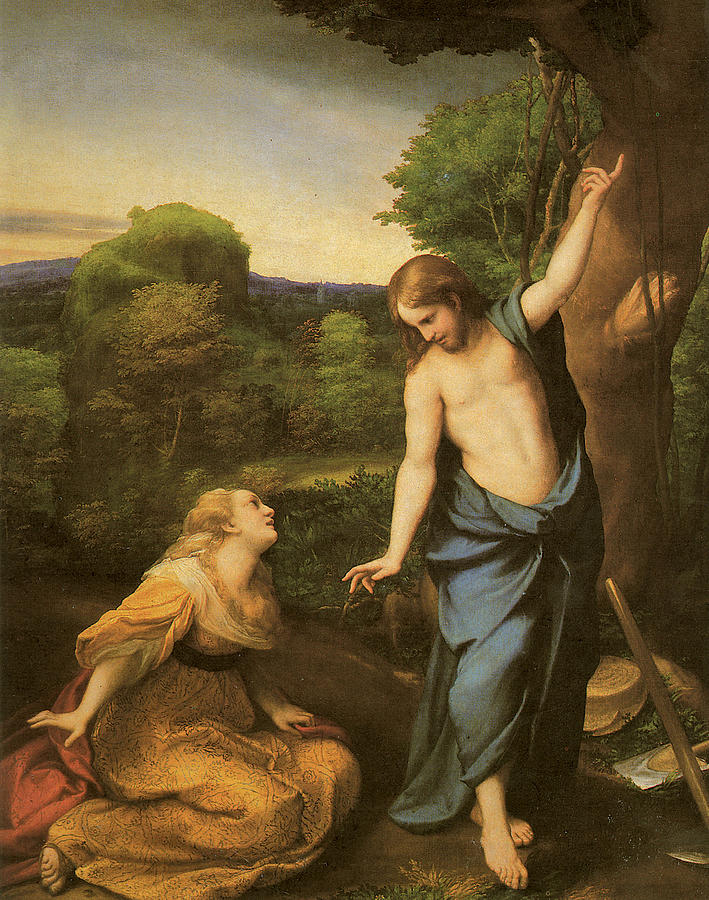 Jesus Christ Painting - Noli Me Tangere by Antonio Allegri Da Correggio