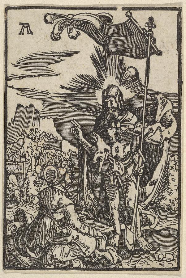 Noli Me Tangere, From The Fall Drawing by Albrecht Altdorfer - Fine Art ...