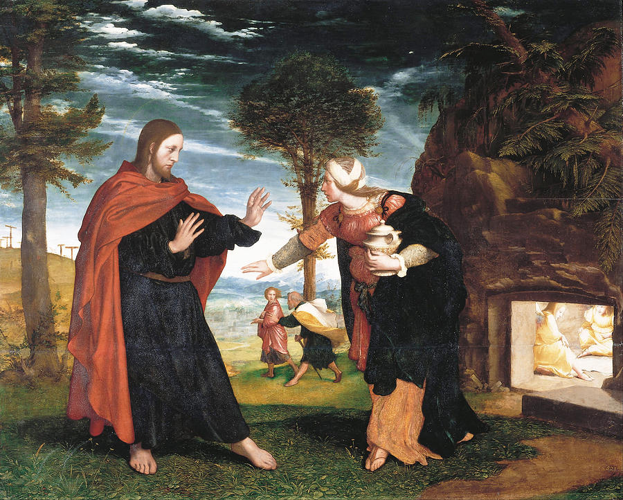 Hans Holbein The Younger Painting - Noli Me Tangere by Hans Holbein the Younger