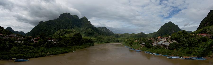 Nong Khiaw panorama Photograph by Cyril Eberle