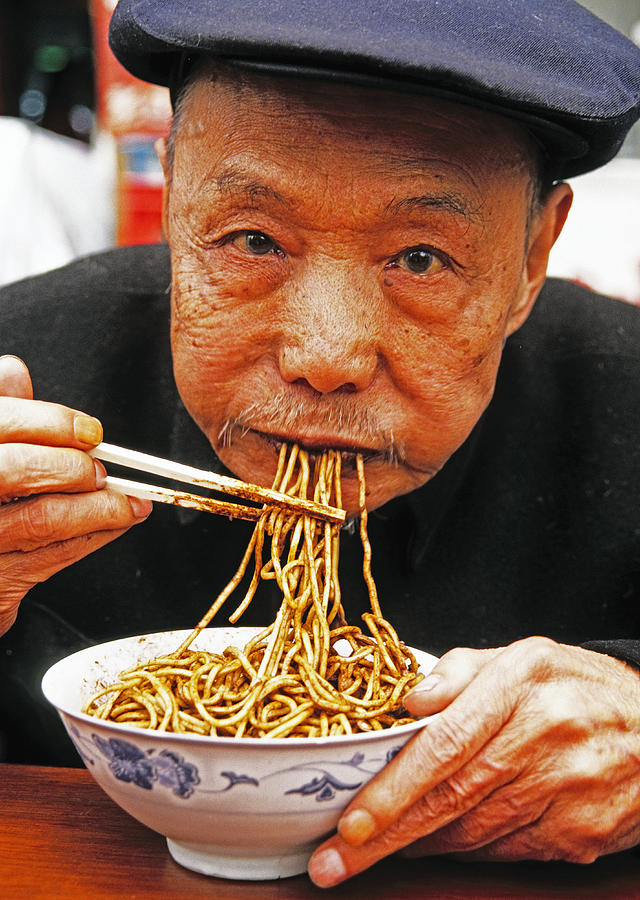 Noodles man Photograph by Dennis Cox - Pixels