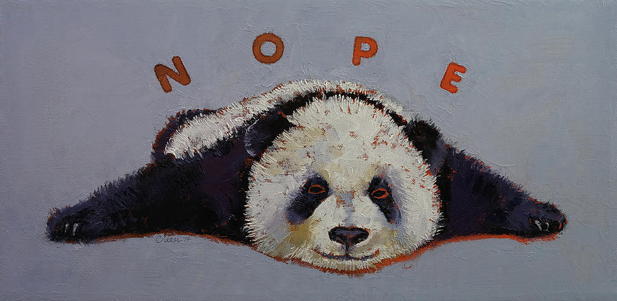 Wildlife Painting - Nope by Michael Creese