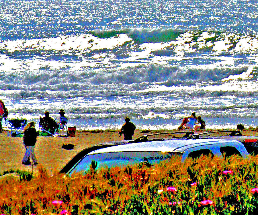 NorCal Beach Outing Digital Art by Joseph Coulombe