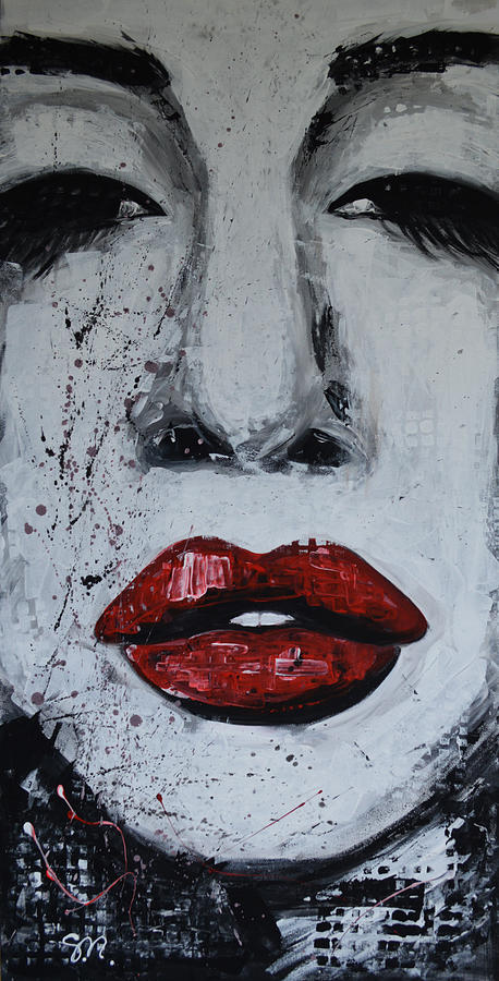 Marilyn Painting - Norma Jean by Maria Sopoglidou Marilyn Painting - Norma Jean by Maria Sopoglidou