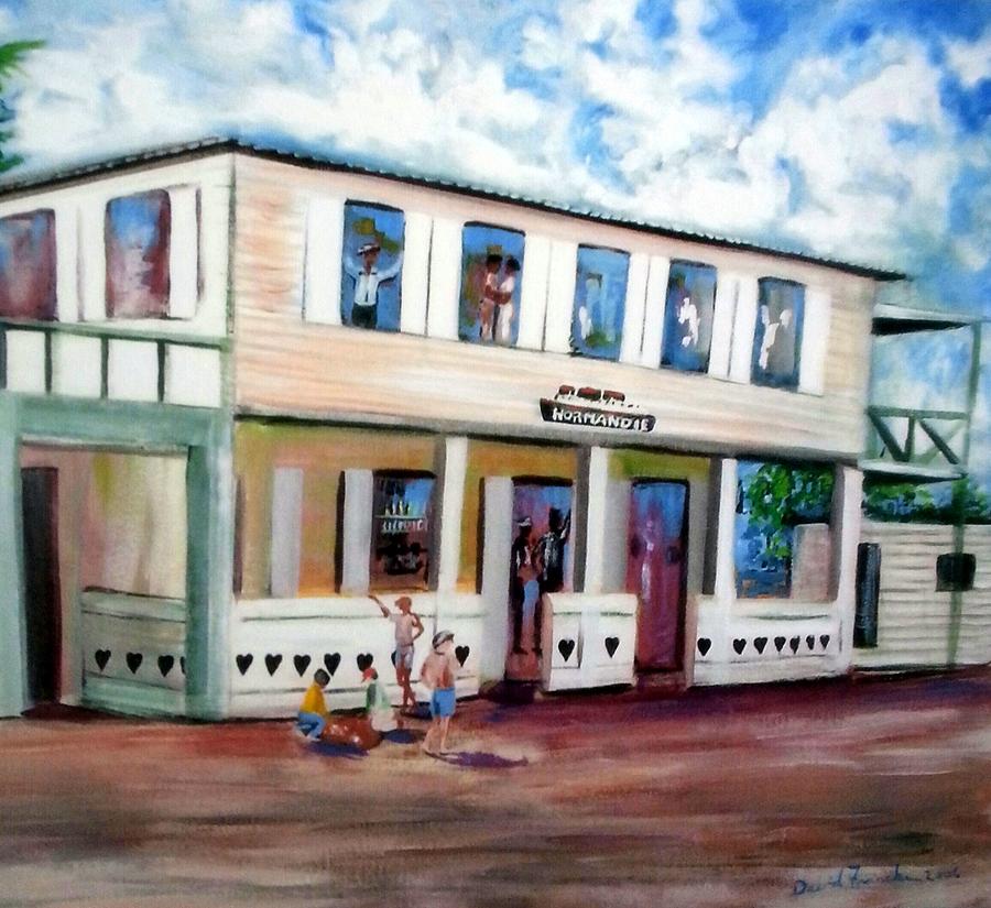 Caribbean Painting - Normandie Bar St Thomas by David Francke