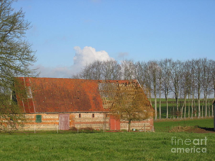 Normandy Storm Damaged Barn Photograph by HEVi FineArt