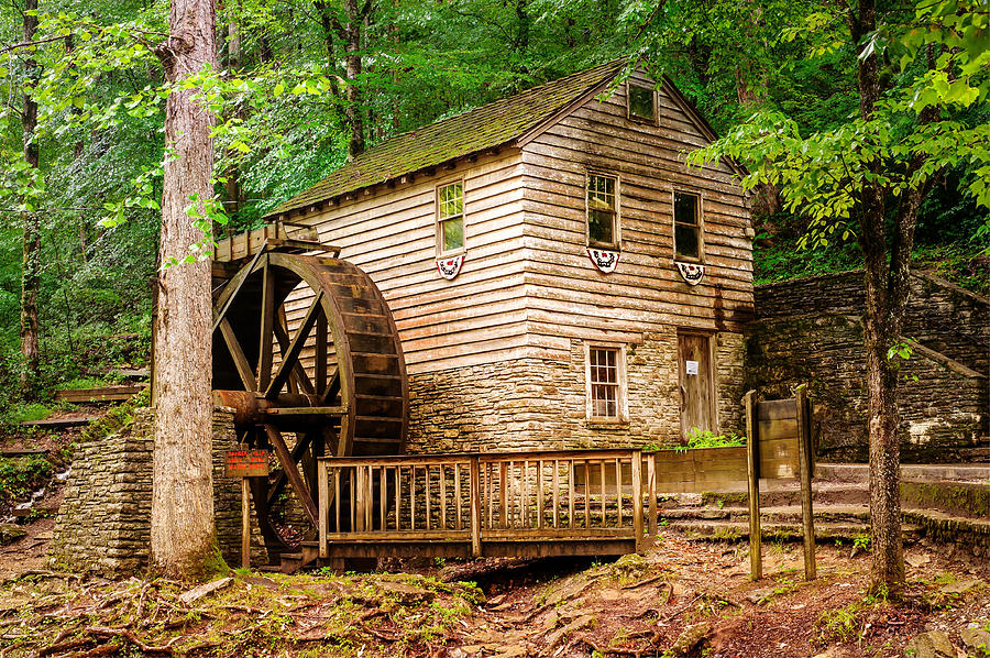 Rice Grist Mill - Norris Dam State Park - Tennessee Photograph by Gregory Ballos