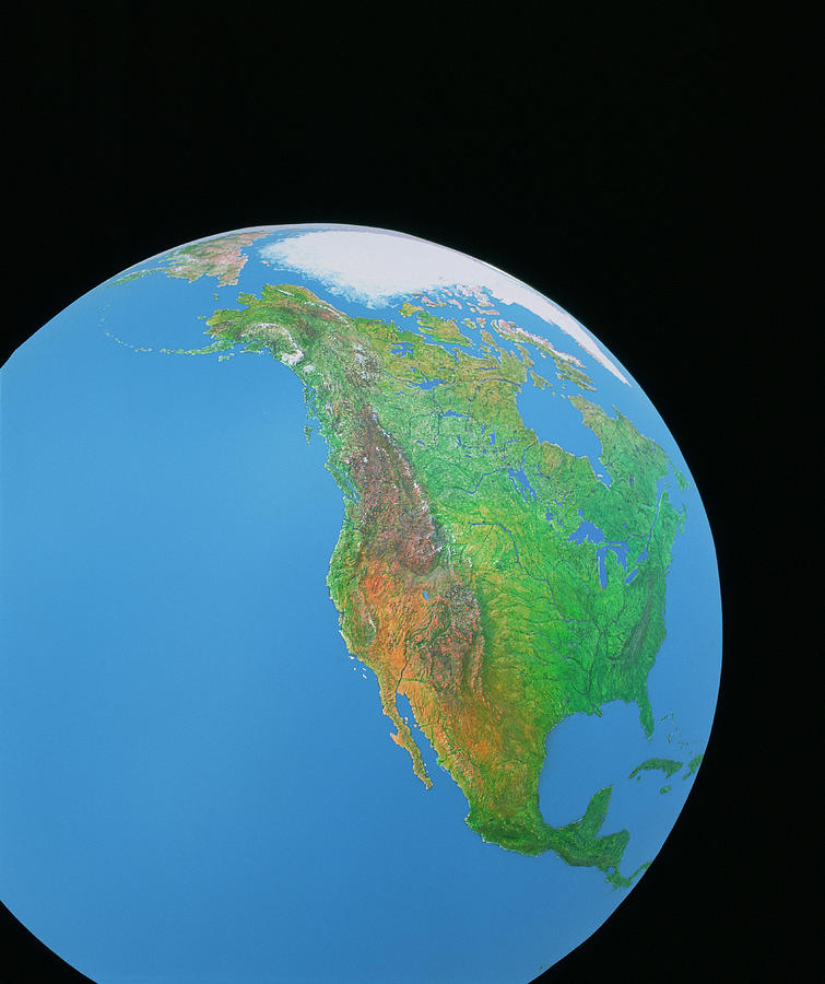North America Photograph by Julian Baum & David Angus/science Photo Library