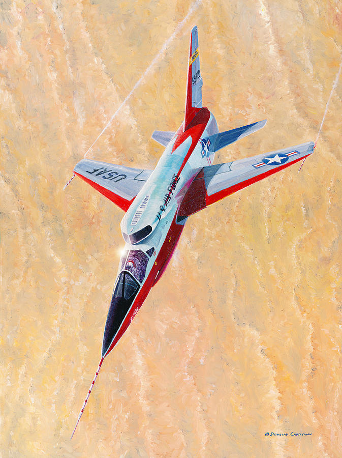 North American F-107A Ultra Sabre Painting by Douglas Castleman
