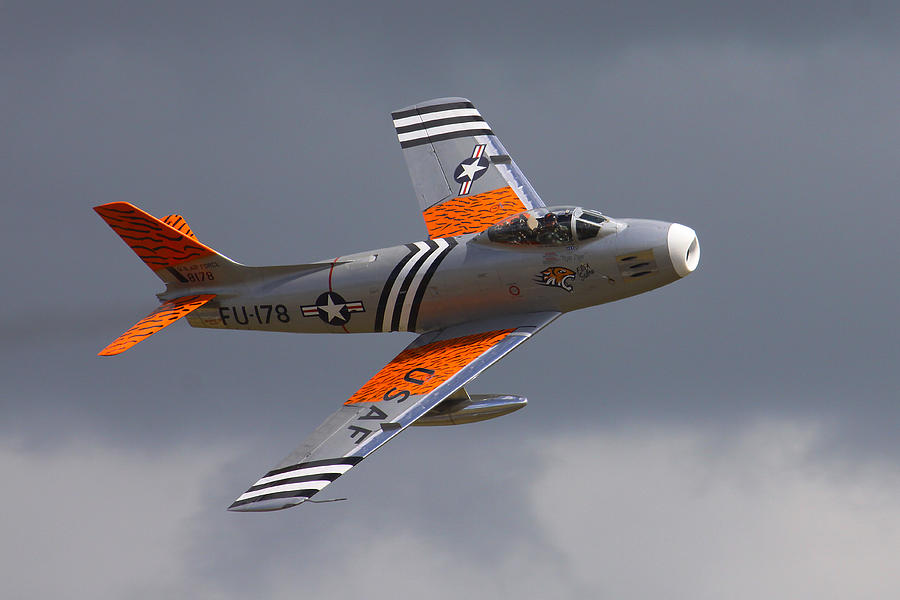 North American F86a Sabre Tigermeet scheme Photograph by Ken Brannen ...