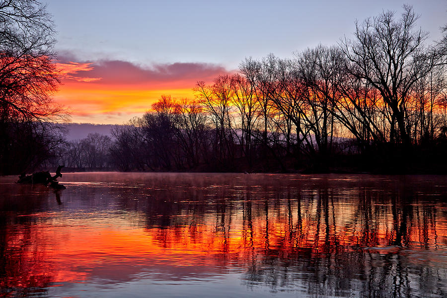 North Branch Red Dawn Photograph by Brian Simpson
