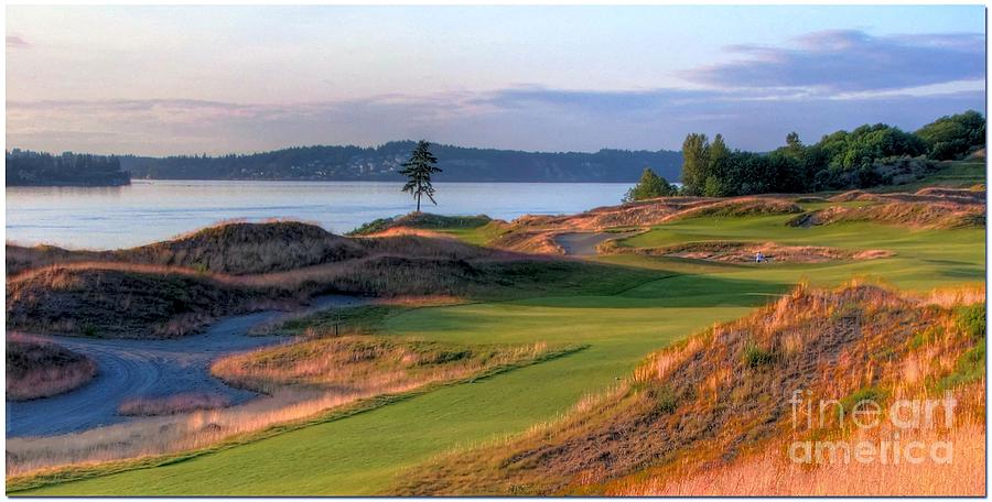 North by Northwest - Chambers Bay Golf Course Photograph by Chris Anderson