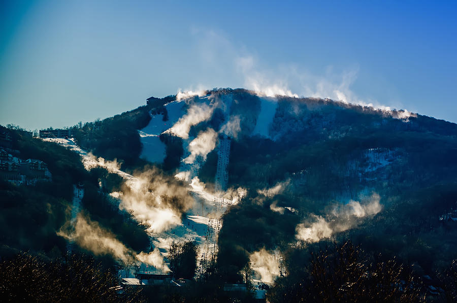 North Carolina Sugar Mountain Ski Resort Winter 2014 Photograph by Alex Grichenko