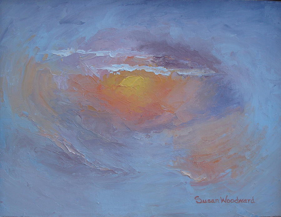 North Carolina Sunset Painting by Susan Woodward