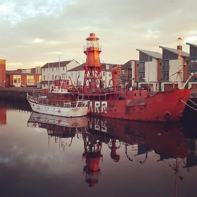 Sunset Photograph - North Carr Lightship #northcarr by Linzi H