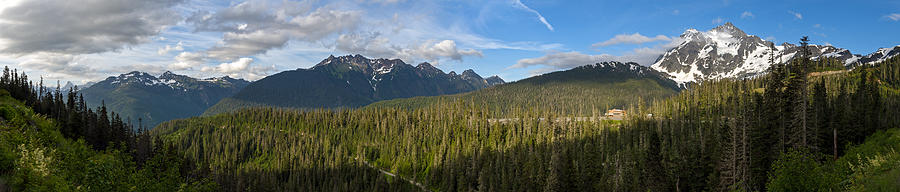 North Cascades Panorama Photograph by Michael Russell