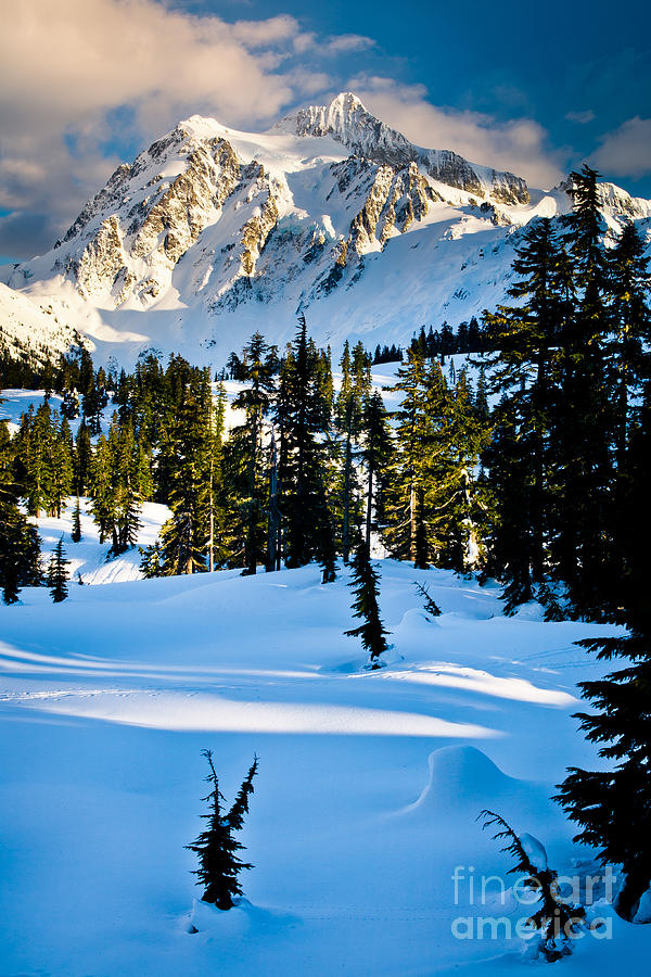 Mountain Photograph - North Cascades Winter by Inge Johnsson
