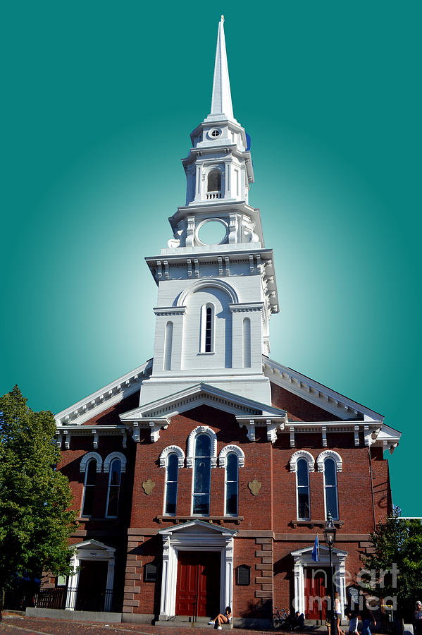 North Church in Portsmouth Photograph by Kevin Fortier