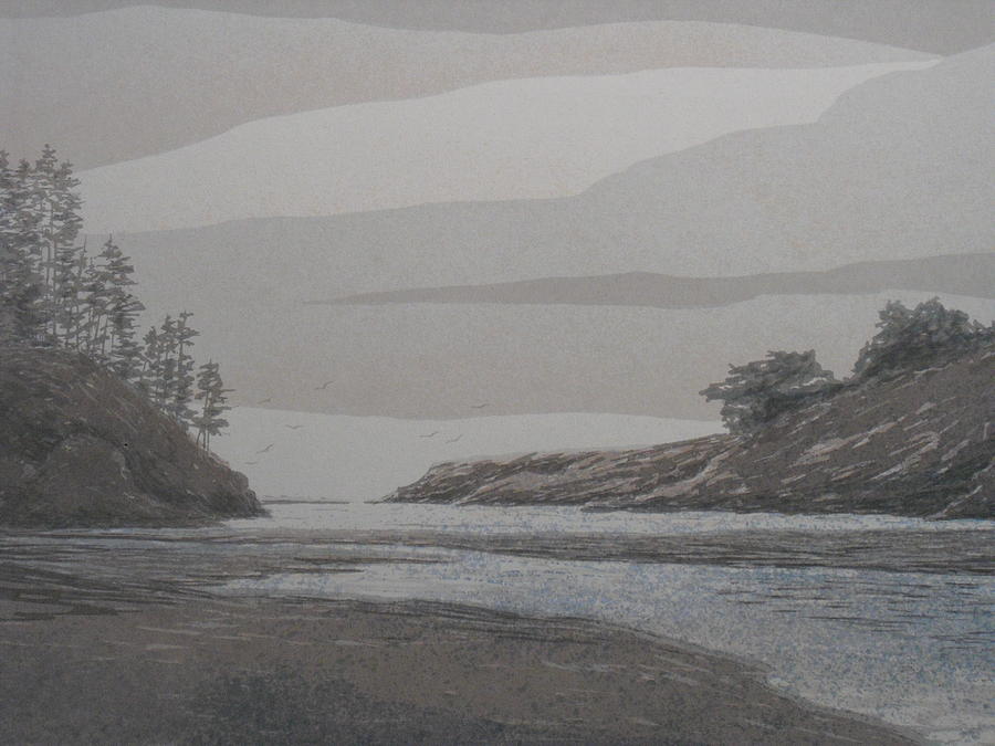 Beach Painting - North Coast Inlet by John Svenson