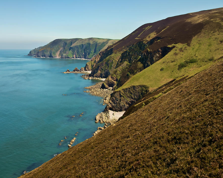 North Devon coast from Blackstone point Photograph by Pete Hemington