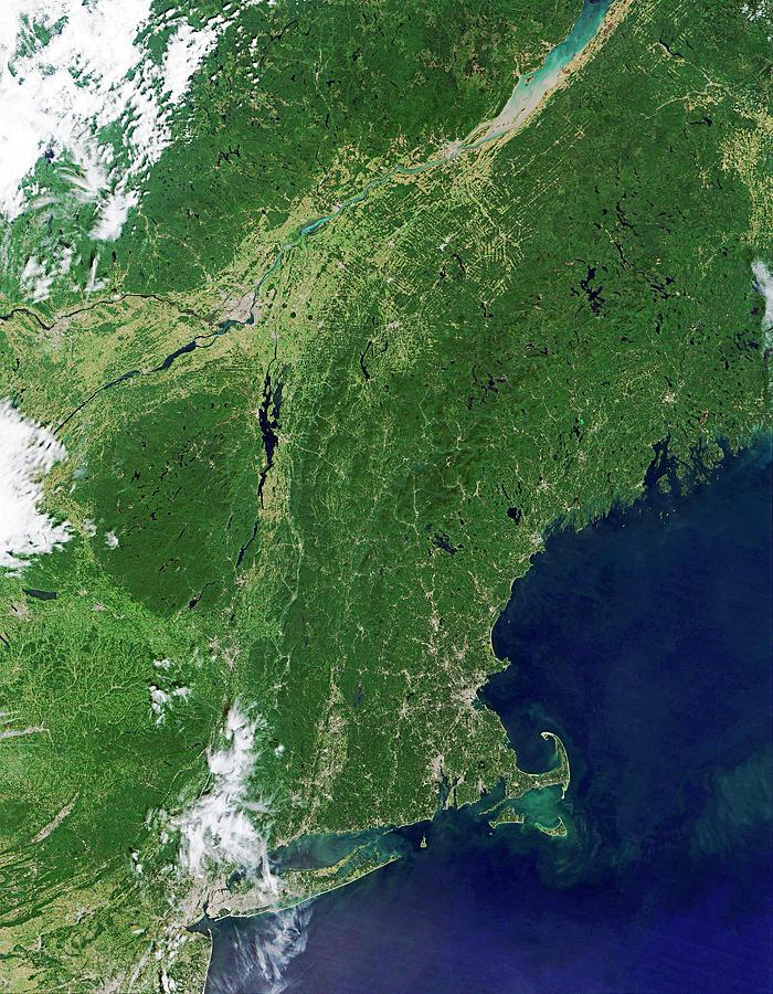 North-eastern Usa Photograph by Nasa/science Photo Library