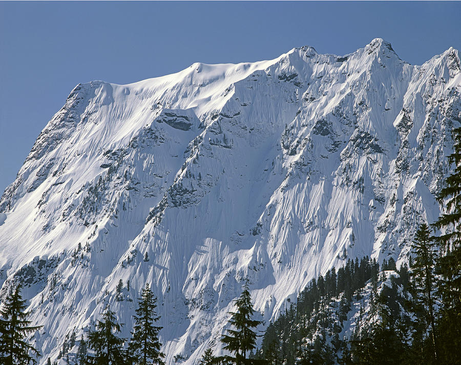 1m4443-north Face Of Big Four Mountain Photograph