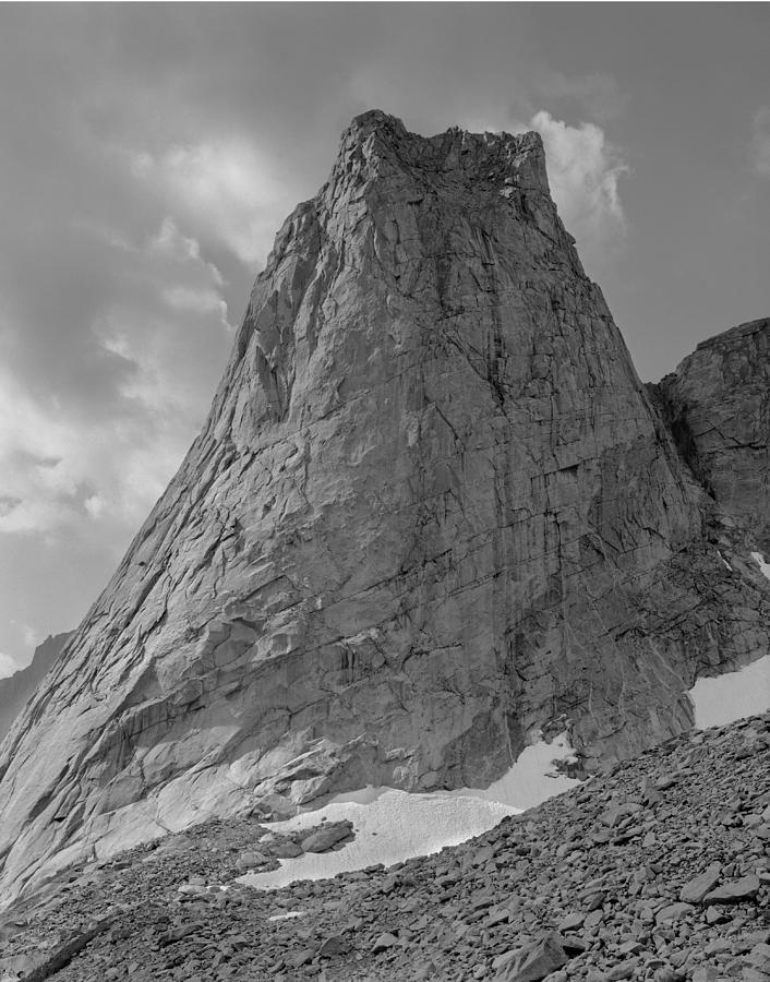 109649-BW-North Face Pingora Peak, Wind Rivers Photograph by Ed  Cooper Photography