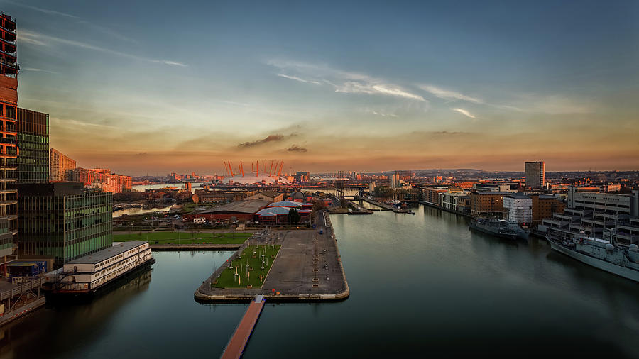North Greenwich Sunset Photograph by Paul Shears