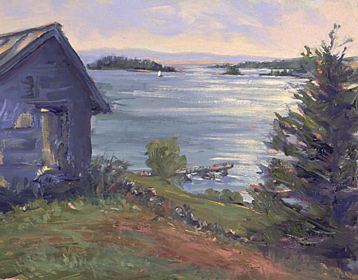 North Haven Island Morning Painting by Ken Fiery - Fine Art America