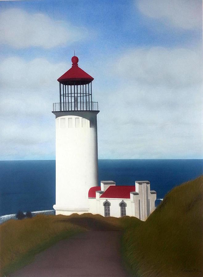 Lighthouse Painting - North Head by Brenda Bliss