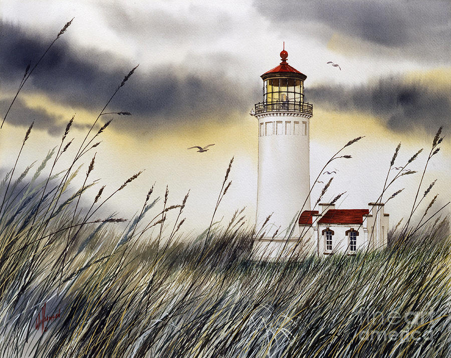 North Head Lighthouse Painting by James Williamson
